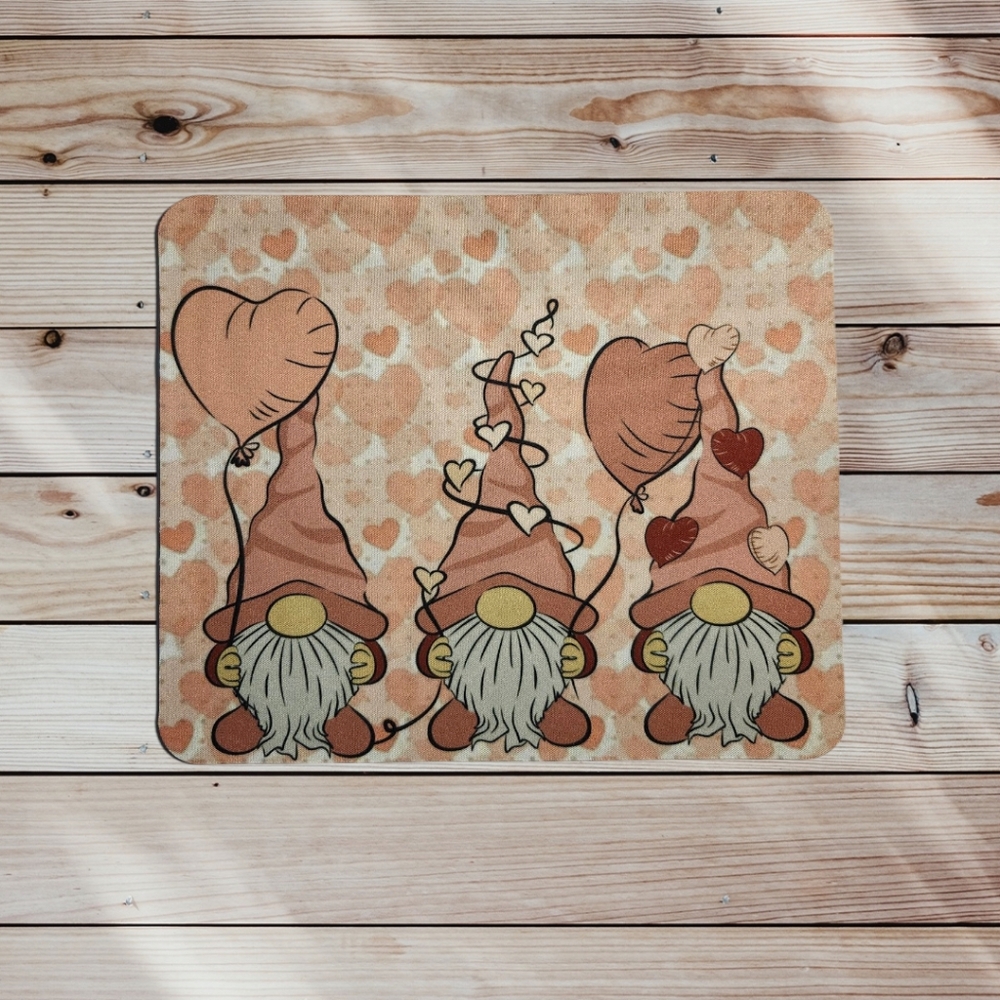 Gnome Heart Mouse Pad